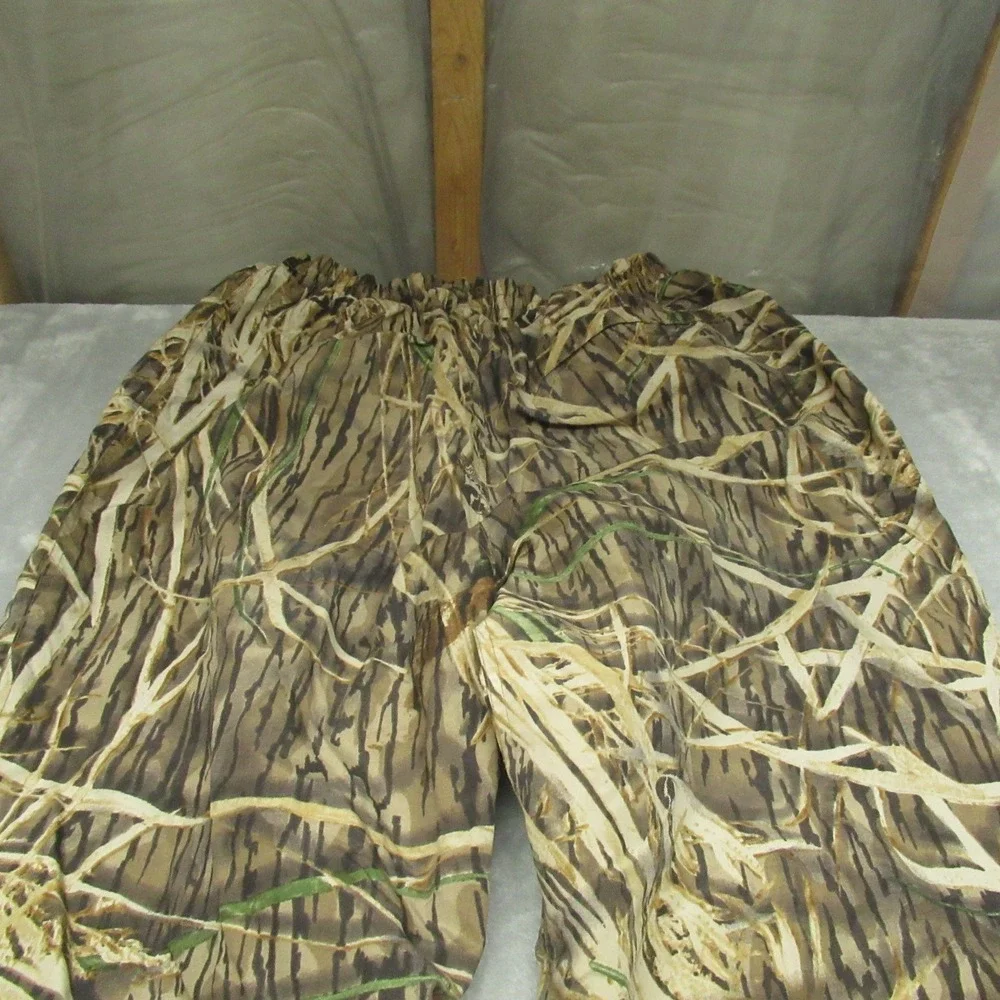 Mossy Oak Pants Mens Medium Camo Waterproof Elastic Nylon Waterfowl Hunt 26x30‎